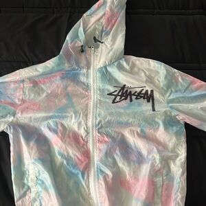 stussy rain sweater size medium